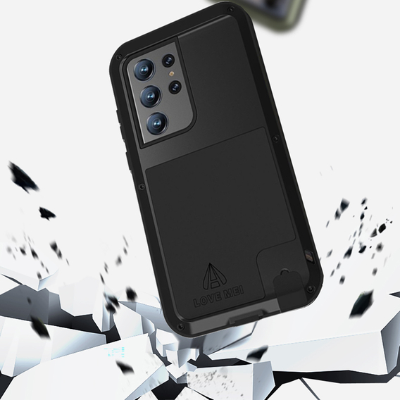 Чехол Love Mei до Samsung Galaxy S23 Ultra, armored without glass, чёрный