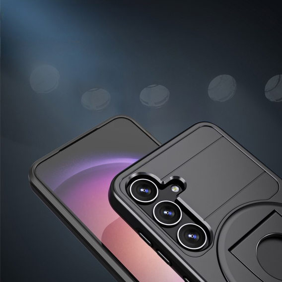 Чехол MagSafe для Samsung Galaxy S24, Military Magnet, чёрный