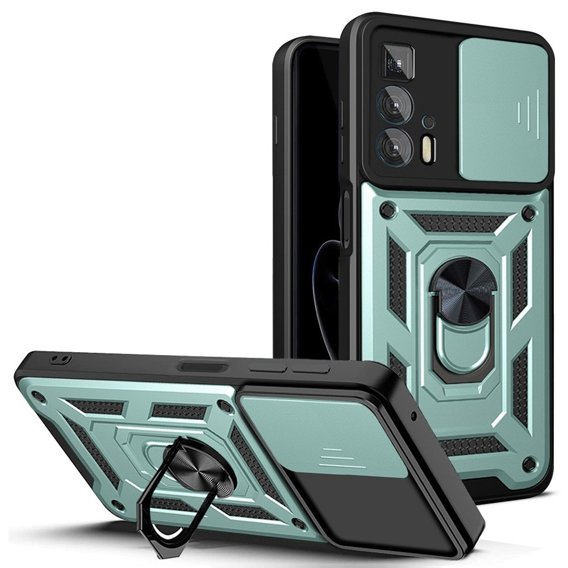 Чехол NOX Camera Slide Motorola Edge 20 Pro, CamShield Slide, зеленый