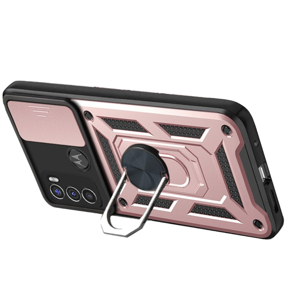 Чехол NOX Camera Slide Motorola Moto G60, CamShield Slide, розовый rose gold