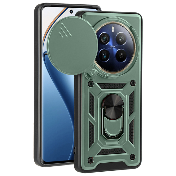 Чехол NOX Camera Slide Realme 12 Pro 5G / 12 Pro+ 5G, CamShield Slide, зелёный