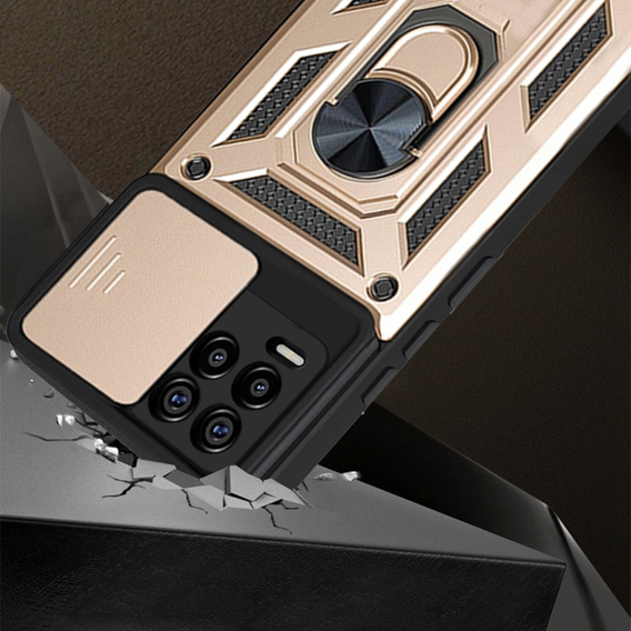 Чехол NOX Camera Slide Realme 8 / 8 Pro, CamShield Slide, золото