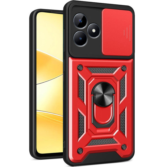 Чехол NOX Camera Slide Realme C51, CamShield Slide, красный