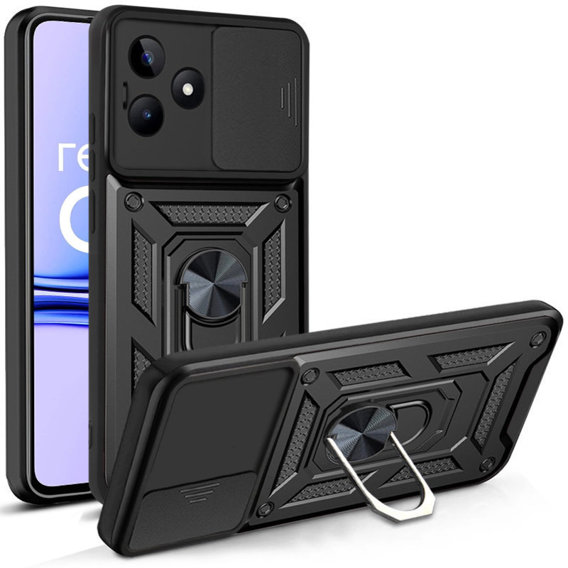 Чехол NOX Camera Slide Realme C53 4G, CamShield Slide, чёрный