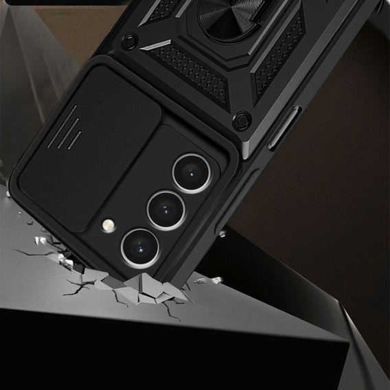 Чехол NOX Camera Slide Samsung Galaxy S23 Plus, CamShield Slide, чёрный