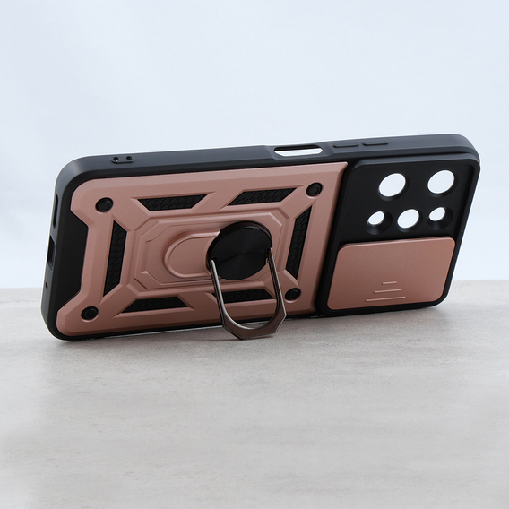 Чехол NOX Camera Slide Xiaomi Redmi 12, CamShield Slide, розовый rose gold