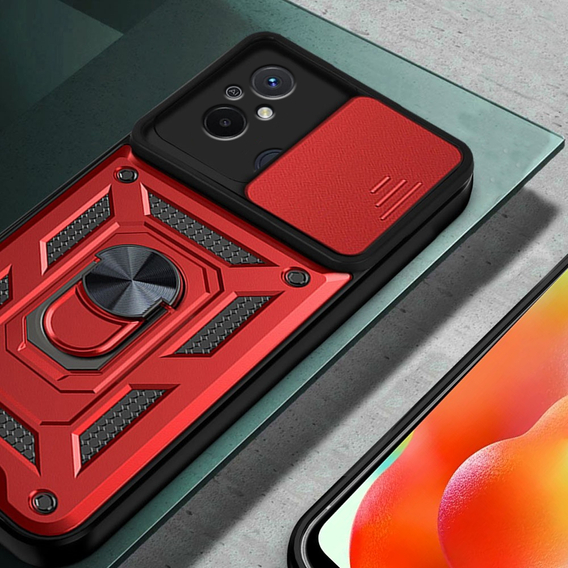Чехол NOX Camera Slide Xiaomi Redmi 12C, CamShield Slide, красный