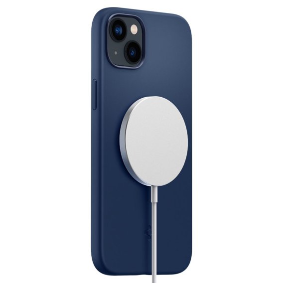 Чехол SPIGEN до iPhone 14 Plus, Silicone Fit MagSafe, Navy Blue