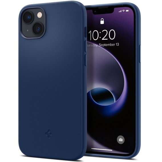 Чехол SPIGEN до iPhone 14 Plus, Silicone Fit MagSafe, Navy Blue