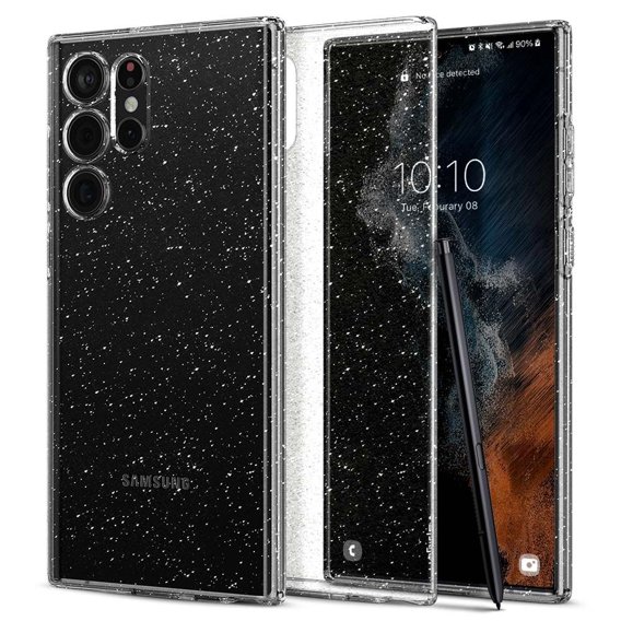 Чехол Spigen до Samsung Galaxy S22 Ultra, Liquid Crystal, прозрачный блеск