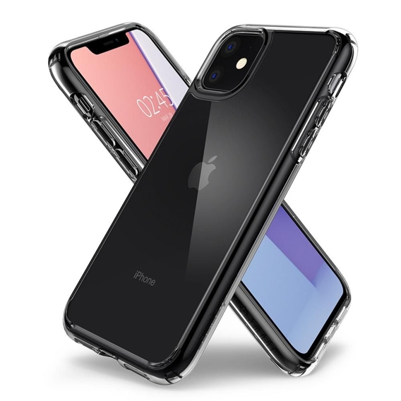 Чехол Spigen до iPhone 11, Ultra Hybrid, Crystal Clear, прозрачный