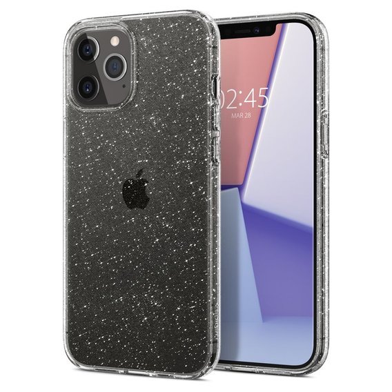 Чехол Spigen до iPhone 12 / 12 Pro, Liquid Crystal, прозрачный блеск