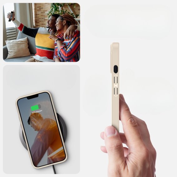 Чехол Spigen до iPhone 14 Plus, Ultra Hybrid, Sand Beige, бежевый