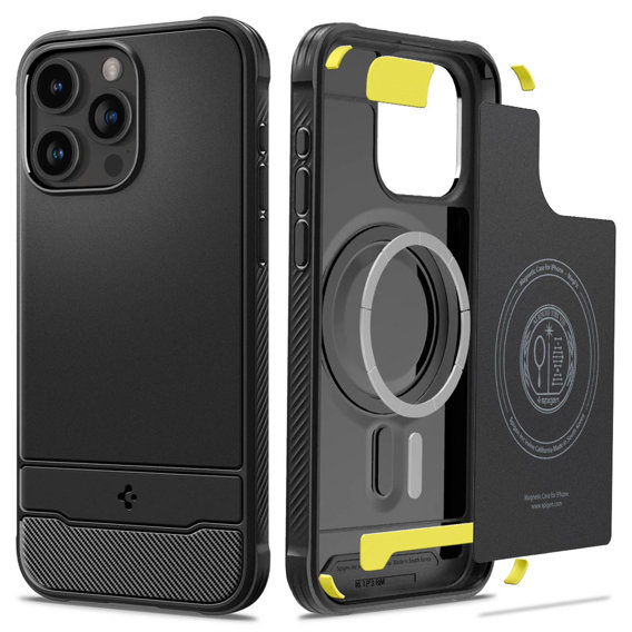 Чехол Spigen до iPhone 15 Pro, Rugged Armor MagSafe