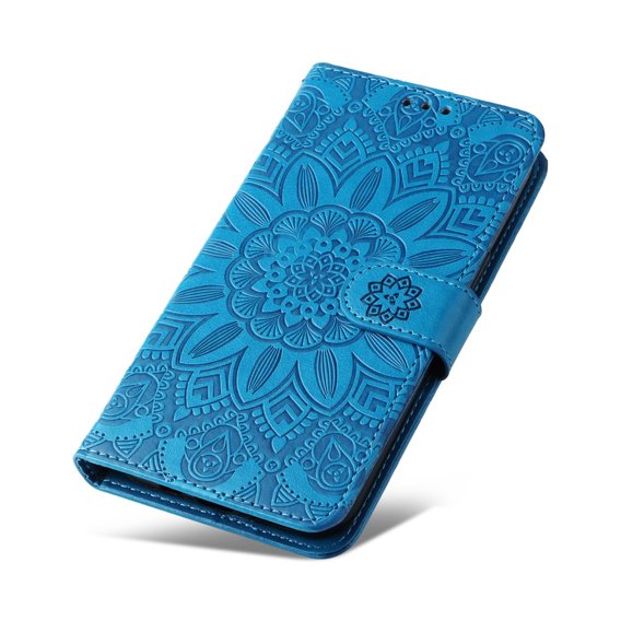 Чехол Wallet до Realme C53 4G, Flower, Blue