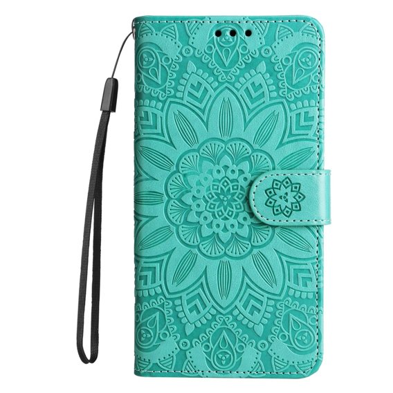 Чехол Wallet до Realme C53 4G, Flower, Green