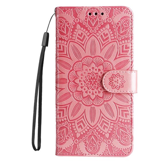 Чехол Wallet до Realme C53 4G, Flower, Pink