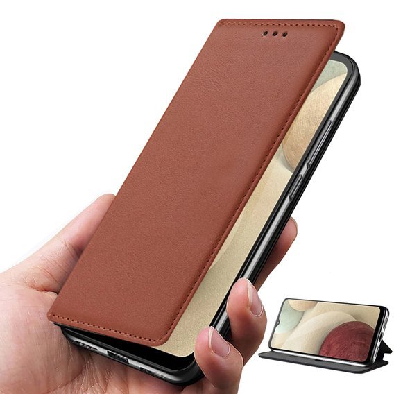 Чехол Wallet до Samsung Galaxy A12 / M12 / A12 2021, Brown