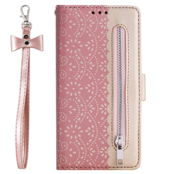 Чехол Wallet до Samsung Galaxy A33 5G, Zipper Pocket, Pink