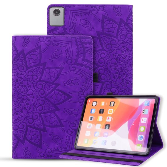 чехол-крышка для Lenovo Tab M11, flower, фиолетовый