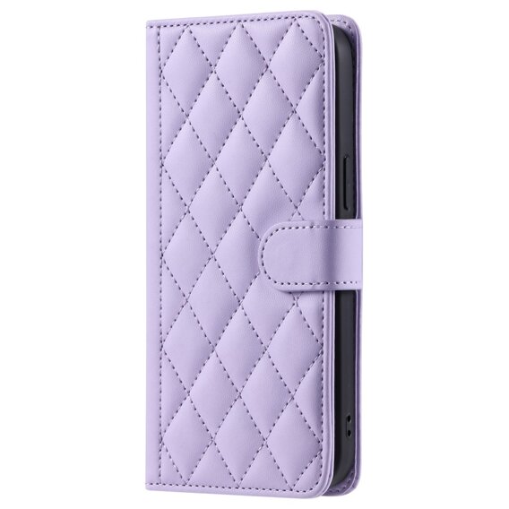 чехол-крышка для Samsung Galaxy S20 FE, Rhombus Crossbody Leather, фиолетовый