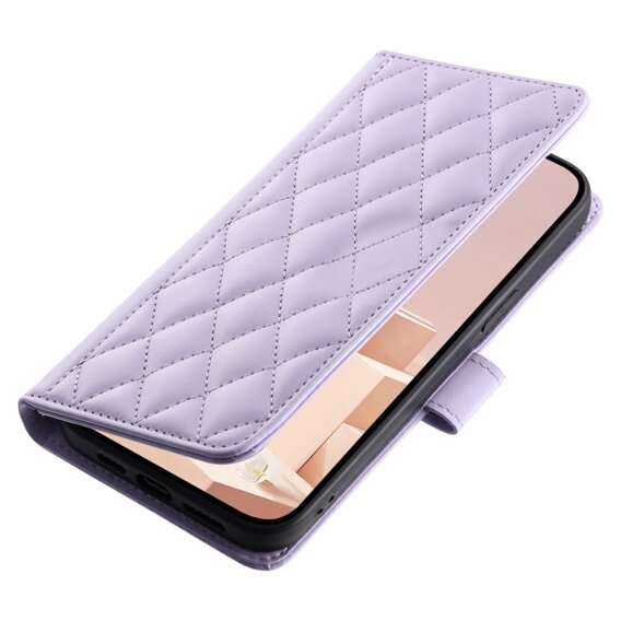 чехол-крышка для Samsung Galaxy S20 FE, Rhombus Crossbody Leather, фиолетовый