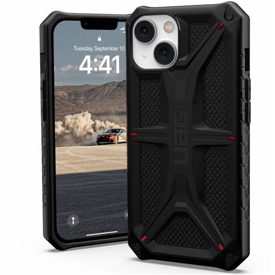 чехол Urban Armor Gear для iPhone 13 / 14, Monarch, Kevlar чёрный