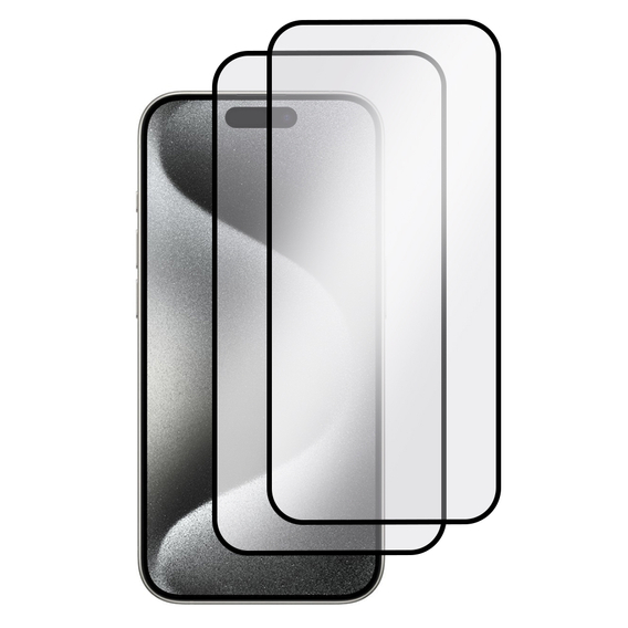 2x закаленное стекло ERBORD для камеры iPhone 15 Pro Max