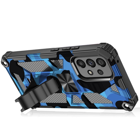 Etui Armor KickStand do Samsung Galaxy A53 5G, Camouflage Blue