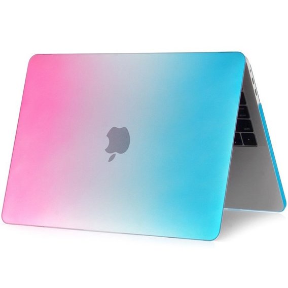 Etui Rainbow Hard Case Macbook Air 13 2018 (A1932) - Blue/Pink