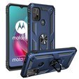 Бронированный Чехол до Motorola Moto G10/G30, Nox Case Ring, синий