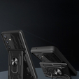 Бронированный чехол для Samsung Galaxy A34 5G, Camera Slide Card Slot, чёрный