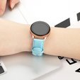 Кожаный ремешок для  Samsung Galaxy Watch Active 2 - Baby Blue