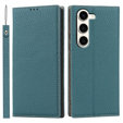 Кожаный чехол для Samsung Galaxy S23 Plus, ERBORD Grain Leather, синий