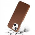 Кожаный чехол ERBORD для iPhone 13 , Leather Grain,Коричневый
