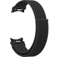 Нейлоновый ремешок для Samsung Galaxy Watch 4/5/6 40/42/43/44/45/46/47 мм, чёрный