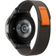 Нейлоновый ремешок до Samsung Galaxy Watch 4/5 40/42/44/46/45mm Pro, Grey / Orange