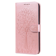 Откидной чехол для Motorola Moto G22, tree, розовый rose gold