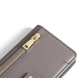 Откидной чехол для OnePlus 12 5G, Wallet Zipper Pocket, серый