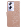 Откидной чехол для Oppo A79 5G, Butterfly, розовый rose gold