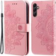 Откидной чехол для Samsung Galaxy A14 4G/5G, Mandala Flower, розовый rose gold