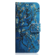 Откидной чехол для Samsung Galaxy A14 4G/5G, Wallet, Sakura, синий