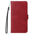 Откидной чехол для Samsung Galaxy A34 5G, Leather Wallet, красный
