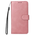 Откидной чехол для Samsung Galaxy A34 5G, Leather Wallet, розовый rose gold