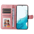 Откидной чехол для Samsung Galaxy A34 5G, Leather Wallet, розовый rose gold
