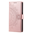 Откидной чехол для Samsung Galaxy A34 5G, Mandala, розовый rose gold