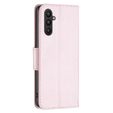Откидной чехол для Samsung Galaxy A34 5G, Wallet Litchi Magnet, розовый rose gold