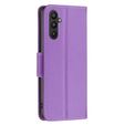 Откидной чехол для Samsung Galaxy A34 5G, Wallet Litchi Magnet, фиолетовый