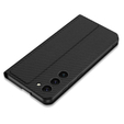 Откидной чехол для Samsung Galaxy S23 Plus, GKK Leather, carbon чёрный