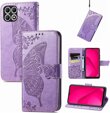 Откидной чехол для T Phone 2 5G, Butterfly, фиолетовый